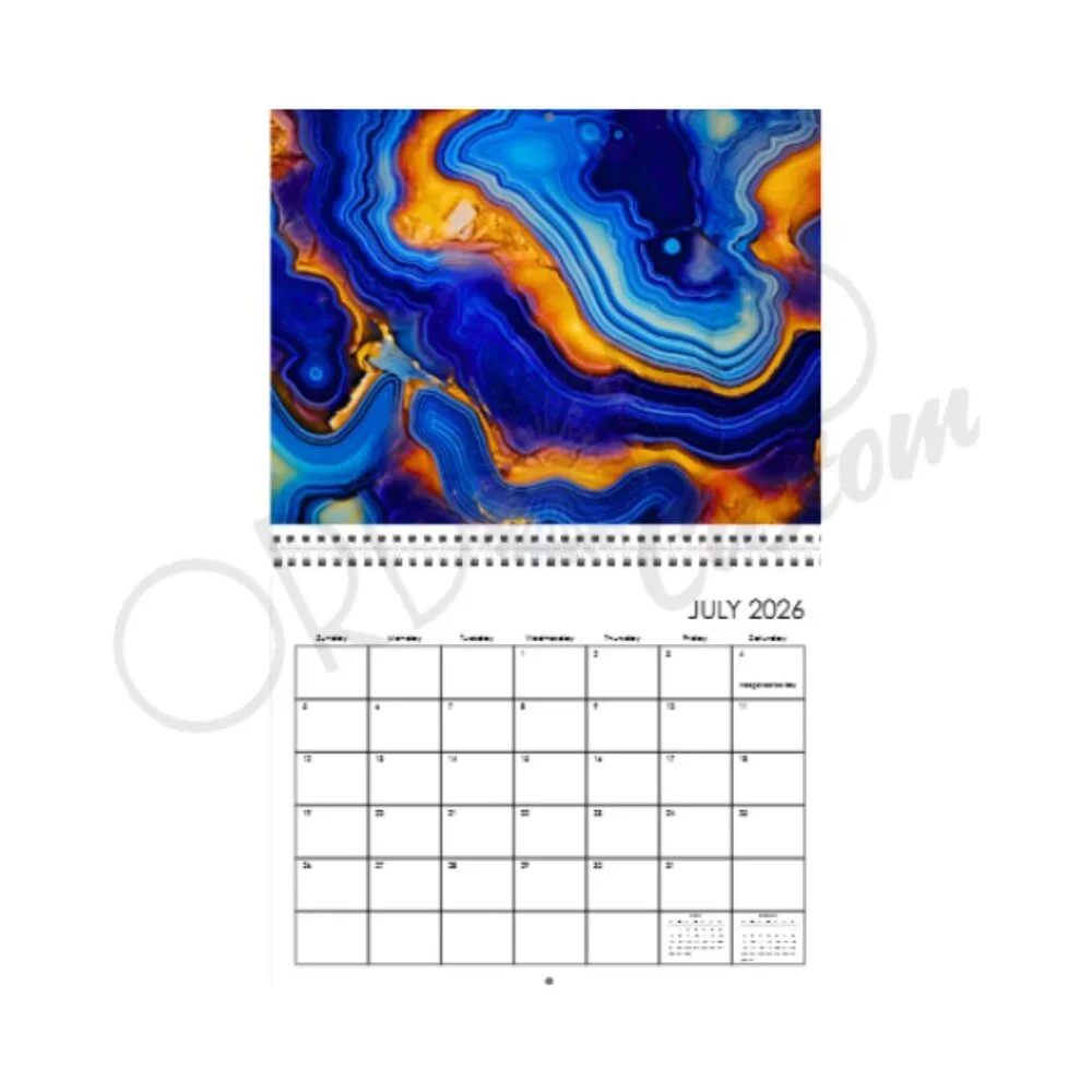 2026 Custom Geode Wall Calendar